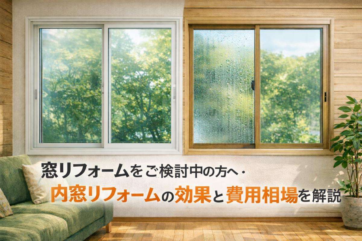 窓リフォームをご検討中の方へ・内窓リフォームの効果と費用相場を解説